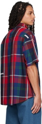 AAPE by A Bathing Ape Red Plaid Shirt
