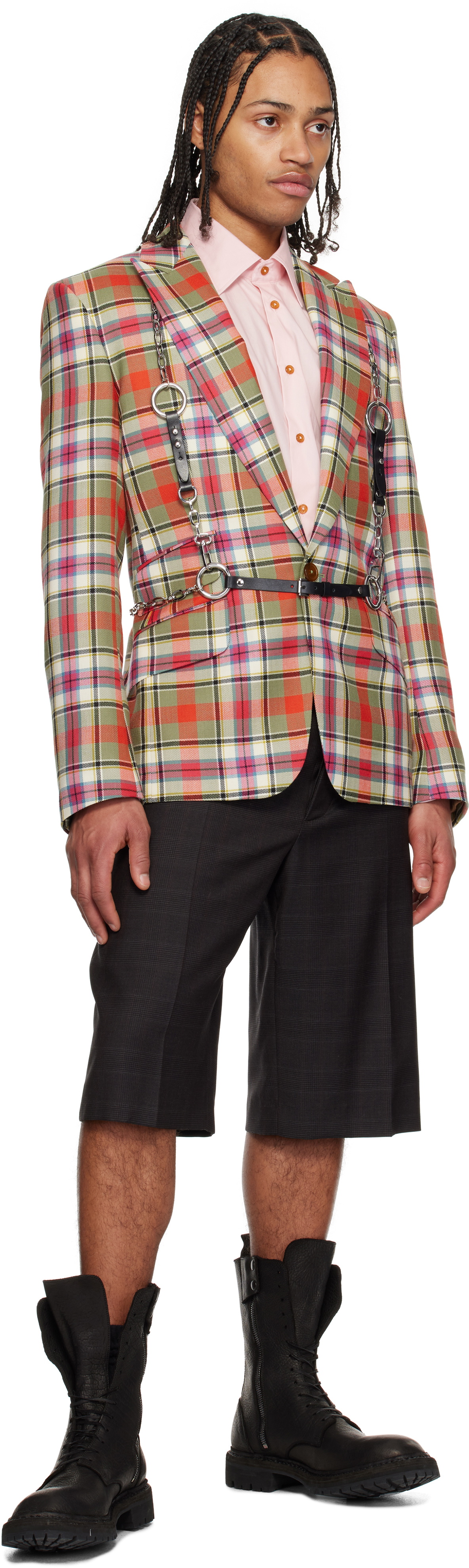 Vivienne Westwood スタッズハーネス Vivienne Westwood: ブラック スタッズ ハーネス ベルト