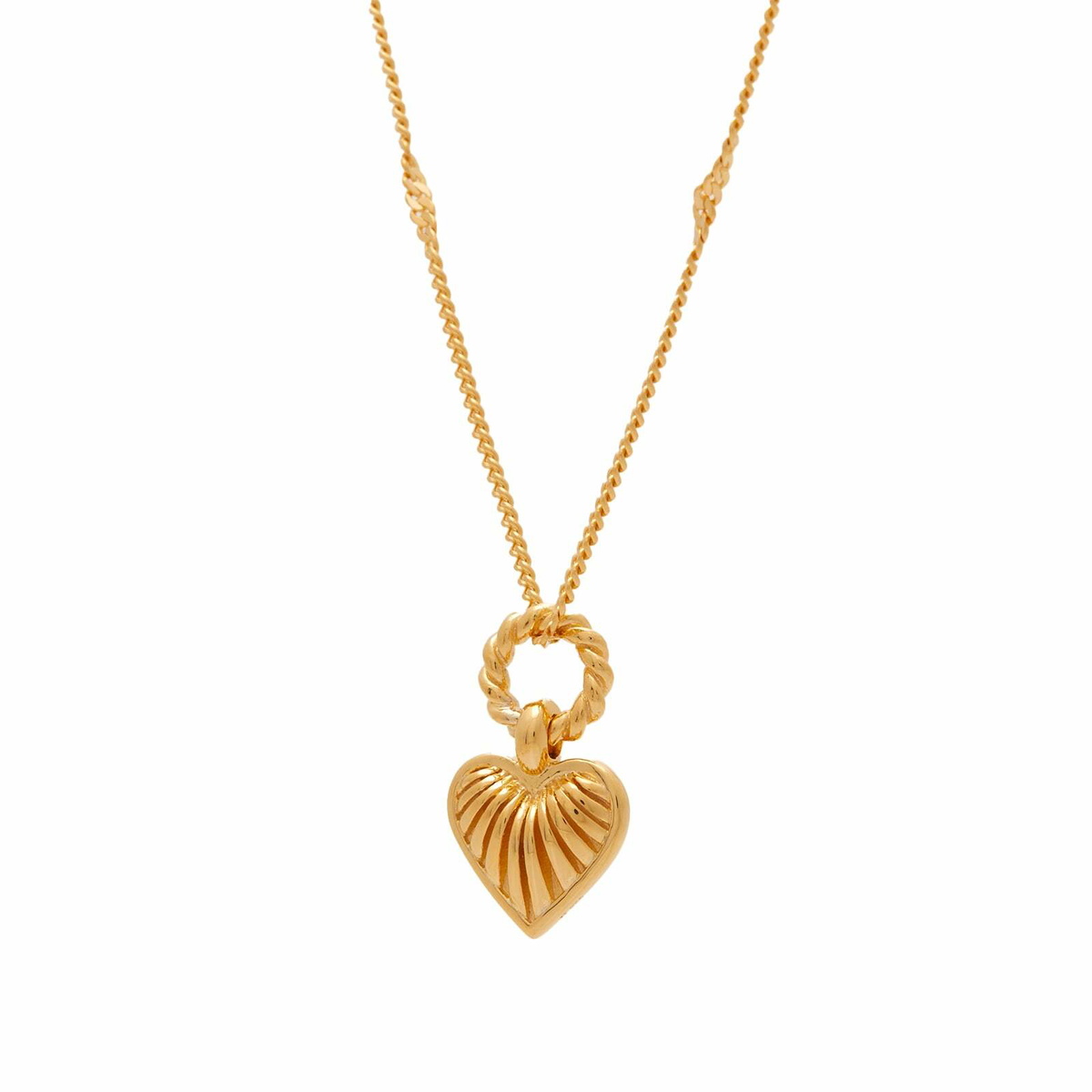 ★MISSOMA★ Message in a Bottle Heart Pendant Necklace Message in a Bottle Ridge Pendant Necklace Necklace | Missoma