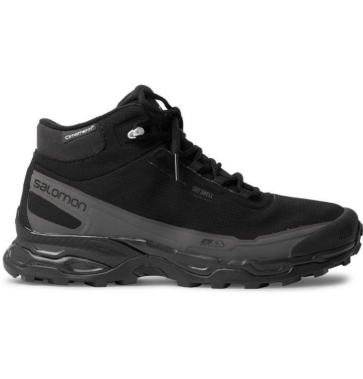 Photo: Salomon - Shelter CSWP Advanced Ripstop, Faux Suede and Rubber Boots - Black