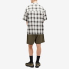 F.C. Real Bristol Men's Ghost Check Vacation Shirt in Off White