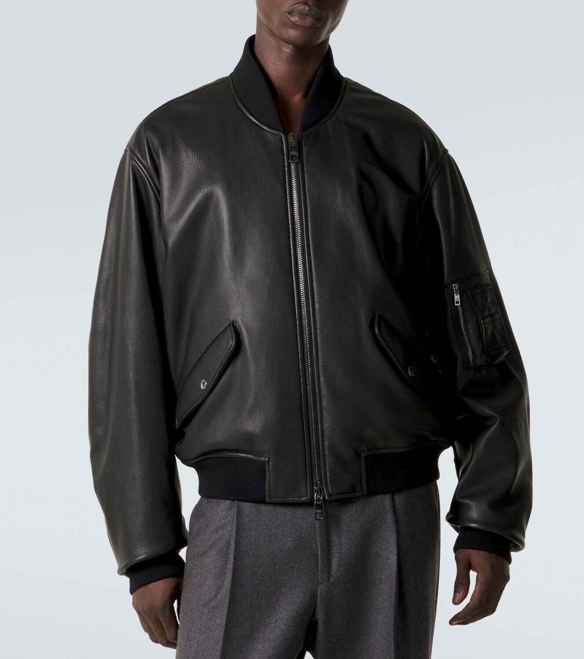 Dolce&Gabbana Leather bomber jacket Dolce & Gabbana