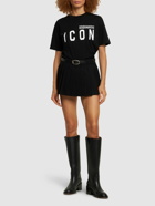 DSQUARED2 - Icon Logo Print Cotton Jersey T-shirt