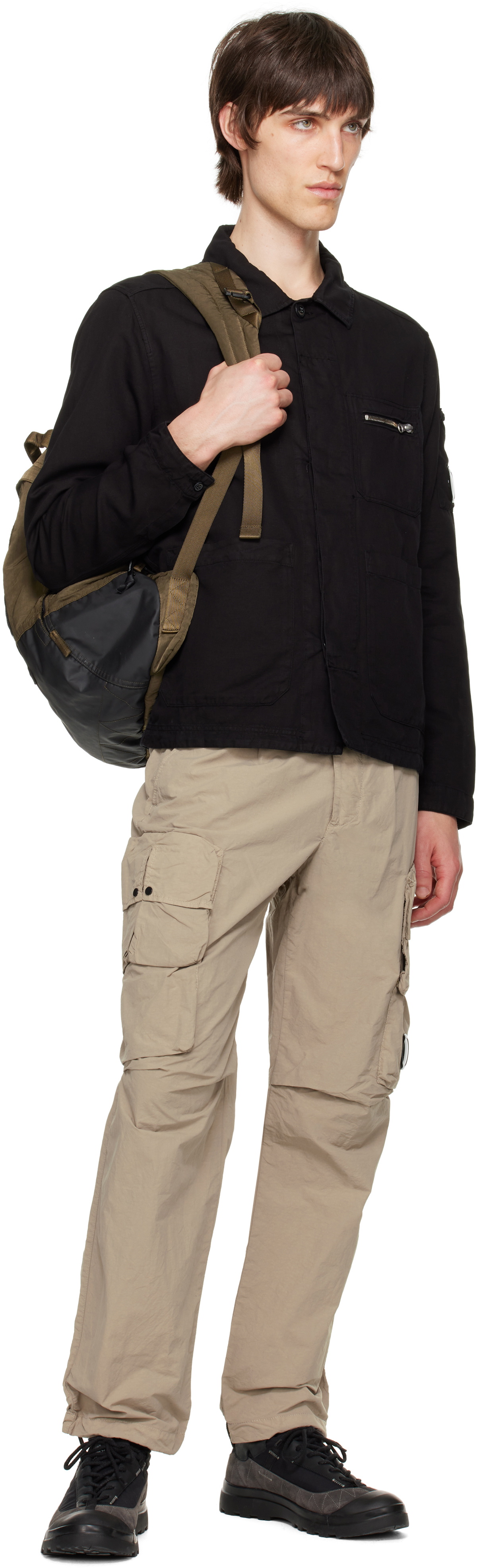 Color Corp Backpack C.P. Company Green Nylon B Rounded Backpack C.P. Company