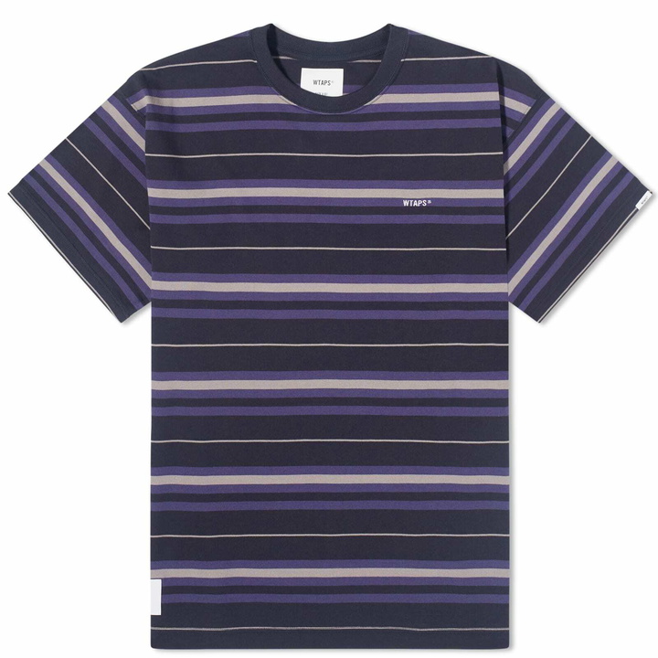 Photo: WTAPS Men's 6 Stripe T-Shirt in Navy