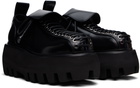 McQueen Black Sofa Lace Up Derbys