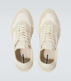 Jil Sander Moon suede-trimmed sneakers