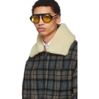 Gucci Blue Wool Plaid Jacket