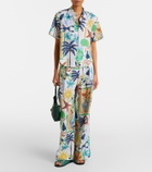 Velvet Marnie printed cotton poplin shirt