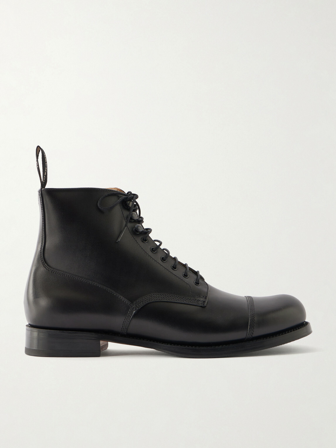 Grenson - Randall Leather Lace-Up Boots - Black