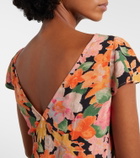 Rixo Cathy floral crêpe midi dress