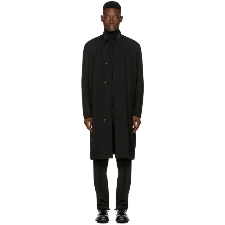 Photo: Lemaire Reversible Black Wool Coat