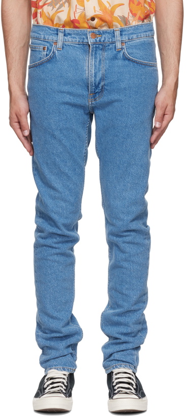 Photo: Nudie Jeans Blue Lean Dean Jeans