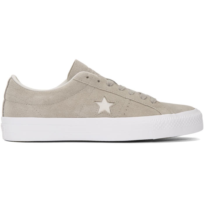 Photo: Converse Grey Suede One Star Pro OX Sneakers