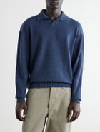 SEASE - Cashmere Polo Sweater - Blue
