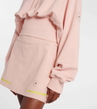 Adidas by Stella McCartney Cropped cotton fleece sweatshirt