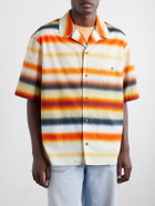 LOEWE - Paula's Ibiza Convertible-Collar Logo-Embroidered Striped Cotton-Poplin Shirt - Multi