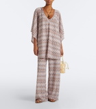 Melissa Odabash Josie chevron knitted kaftan