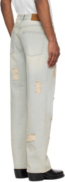 Solid Homme Blue Destroyed Jeans