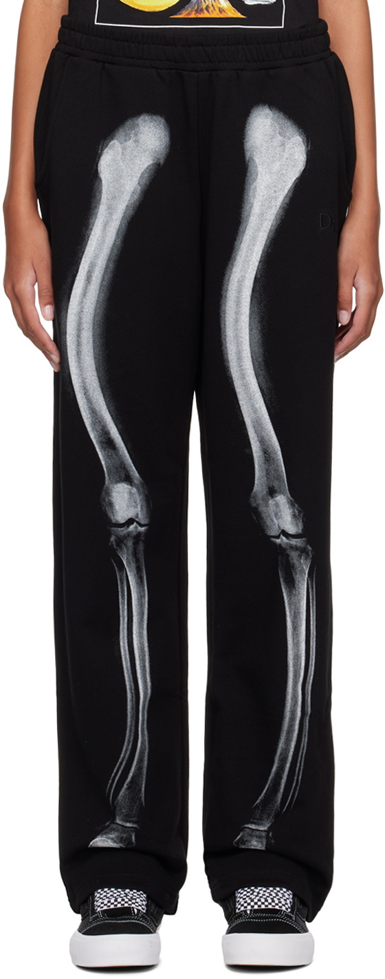 Dime Black Printed Lounge Pants