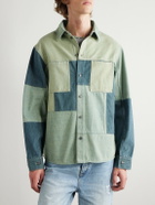MANAAKI - Patchwork Denim Shirt - Green