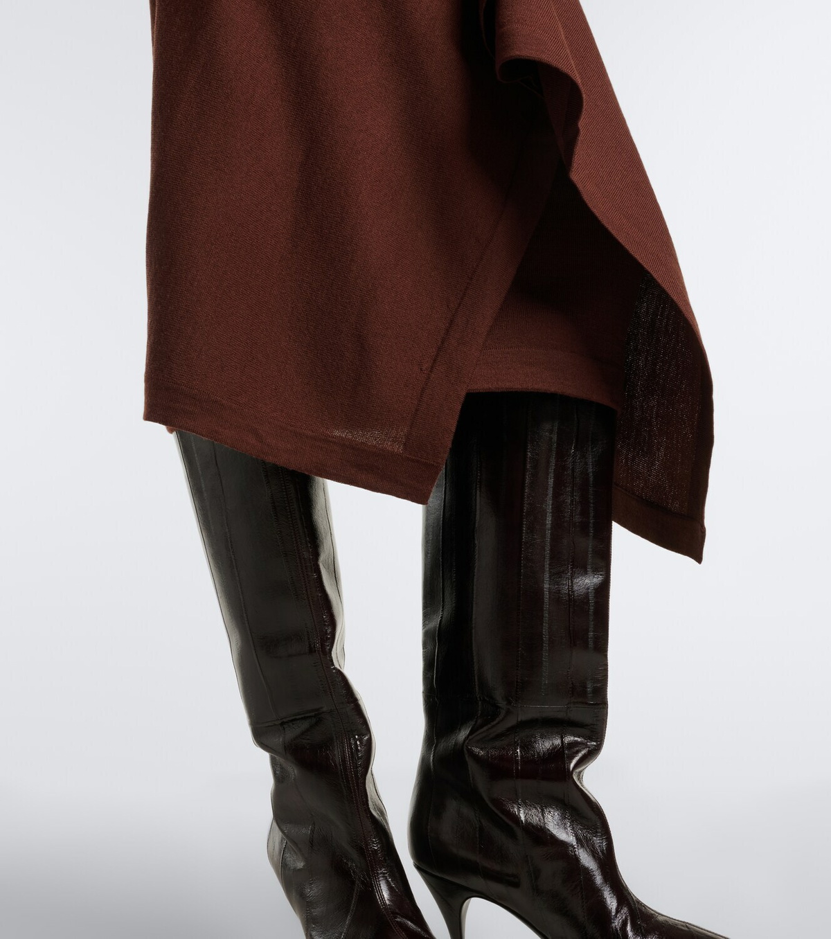 Lemaire Wool-blend midi skirt