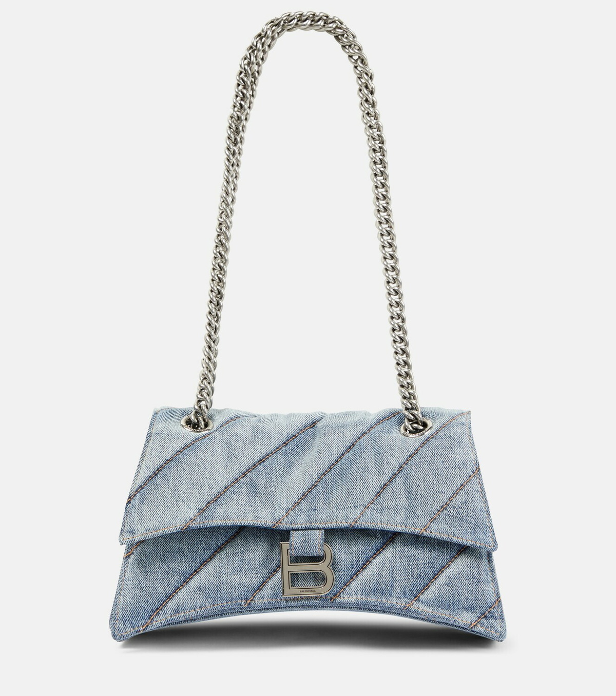 Balenciaga Crush Medium denim shoulder bag Balenciaga