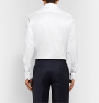 Ermenegildo Zegna - White Cutaway-Collar Cotton Oxford Shirt - White