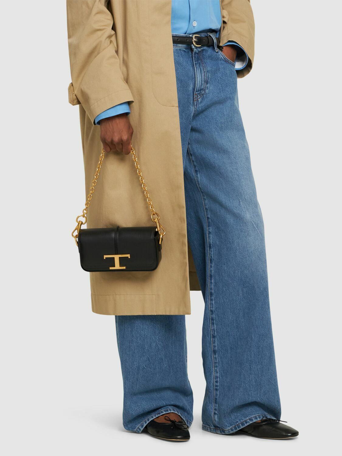 TOD'S - Mini E/w Tracollina Leather Bag Tod's