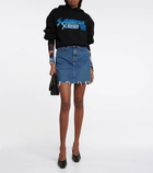 7 For All Mankind Mia denim miniskirt