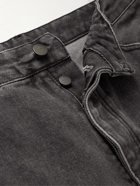 Palm Angels - Slim-Fit Logo-Print Jeans - Black