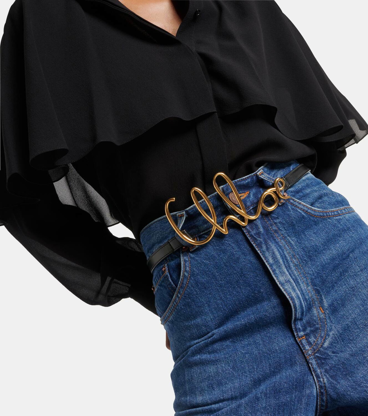 【関税&送料込】Chloe Chloe Iconic Thin Belt In Smooth Leath Chloé Chloé Iconic slim leather belt Chloe