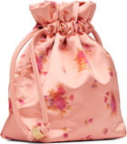 GANNI Pink Printed Nylon Pouch