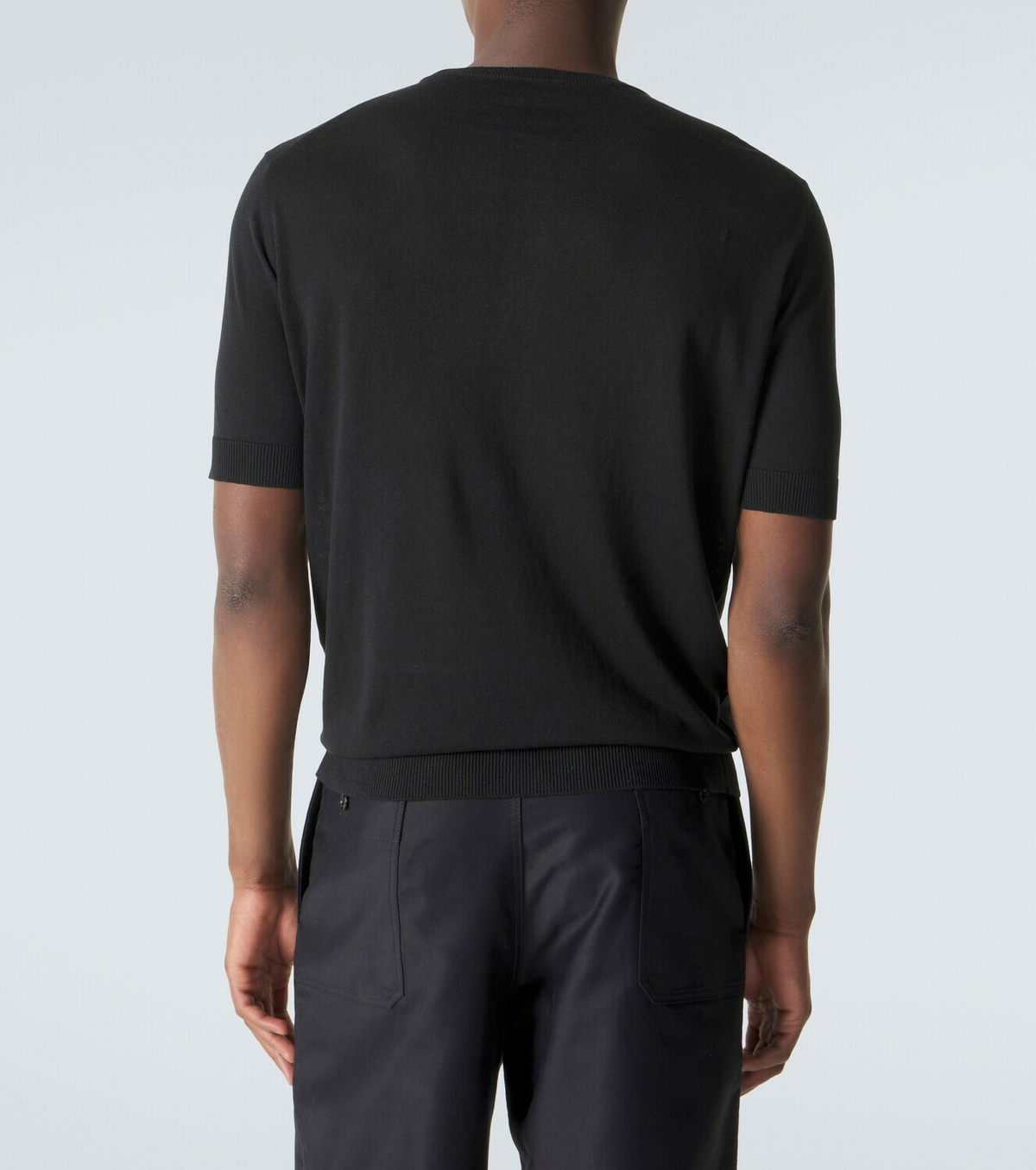 Thom Sweeney Silk and linen T-shirt