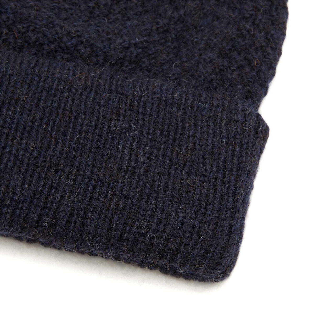 John Smedley Men's Sheratt British Wool Beanie in British Blue 