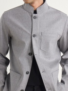 Altea - Pablo Wool-Blend Flannel Blouson Jacket - Gray