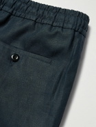 Rubinacci - Straight-Leg Linen Trousers - Blue