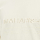 Maharishi Men's Long Sleeve MILTYPE Logo T-Shirt in Ecru
