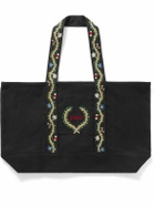 BODE - Alpineflower Embellished Cotton-Canvas Tote Bag