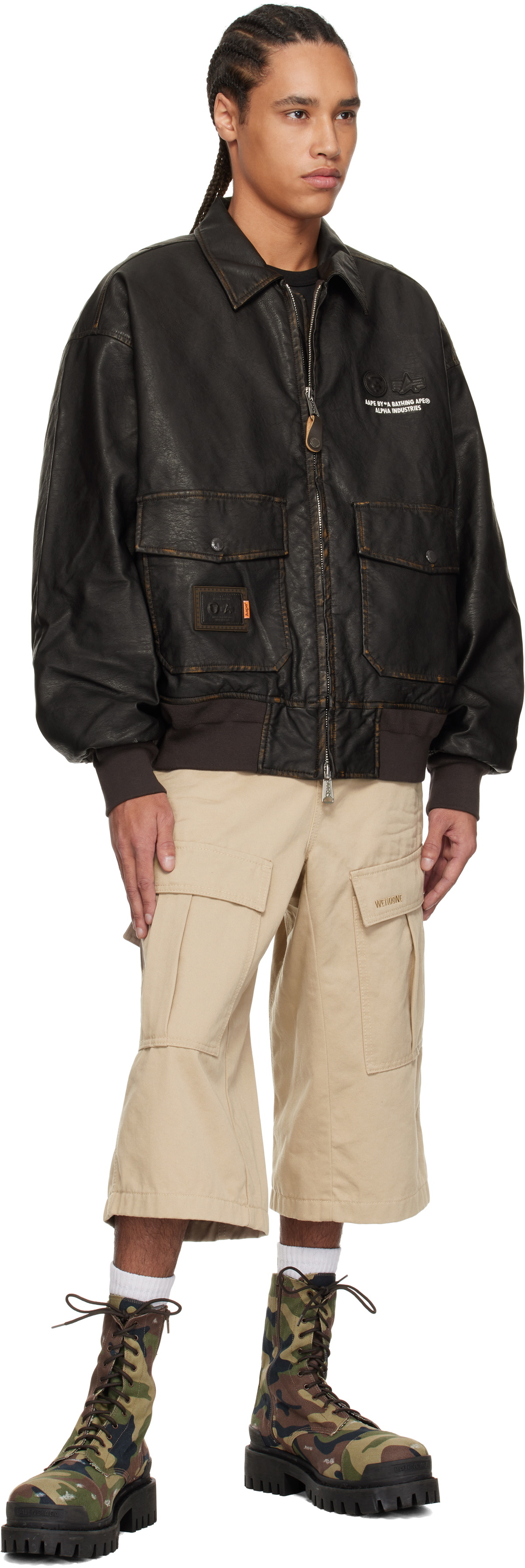 AAPE by A Bathing Ape Brown Alpha Industries Edition Crossover