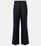 Etro Pleated wool-blend wide-leg pants