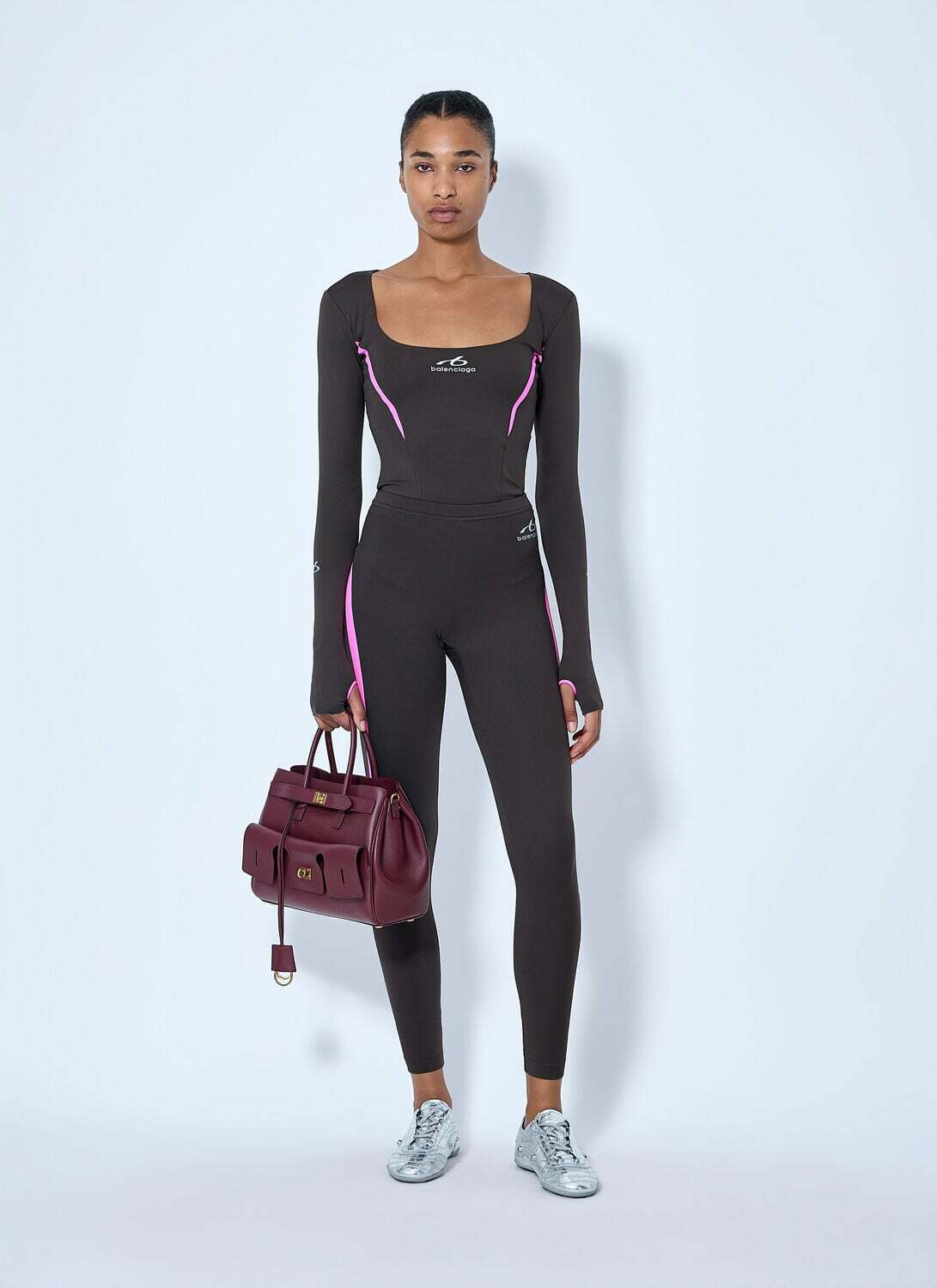 Balenciaga Long Sleeve Fitted Top