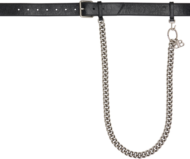 Photo: Balenciaga Black Monaco Chain Belt