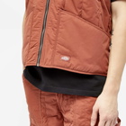 Dickies Men's Premium Collection Quilted Vest in Mahogany