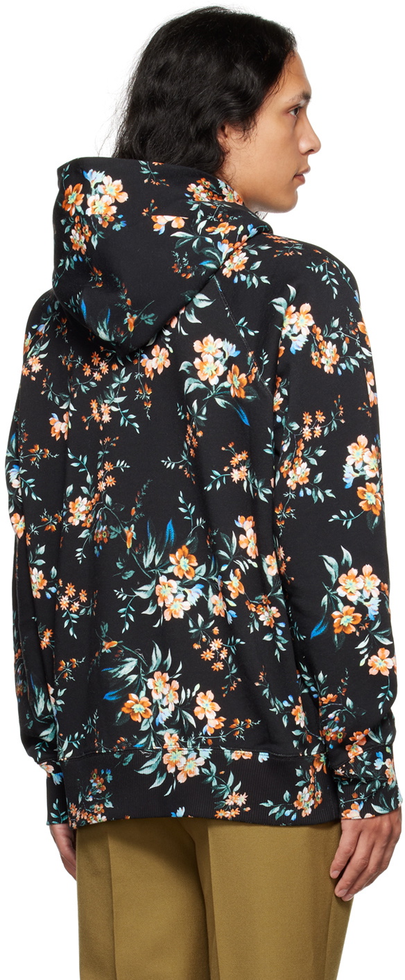 Erdem Black Floral Christian Hoodie