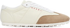 Marni Off-White & Brown Nylon Softy Sneakers