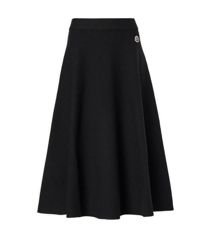 Photo: Moncler Wool-blend midi skirt