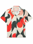 Folk - Damien Poulain Camp-Collar Printed Linen Shirt - Multi