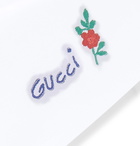 Gucci - Slim-Fit Logo-Detailed Cotton Shirt - Men - White