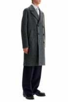 HARRIS WHARF LONDON double-breasted wool coat in boiled Grey